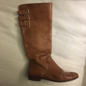 Rebecca Minkoff light brown tall boots